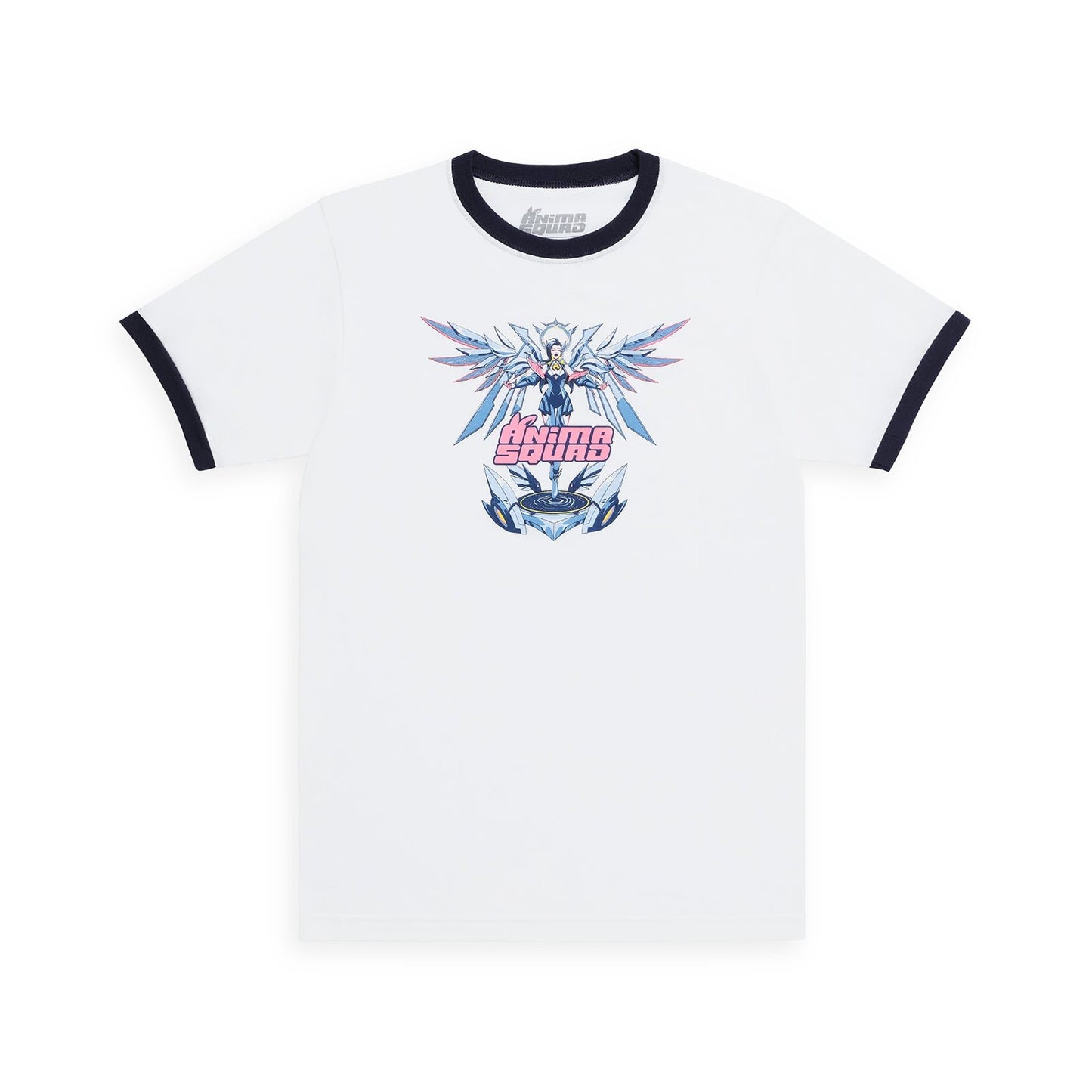 アニマ部隊 セラフィーン リンガーTシャツ:ホワイト