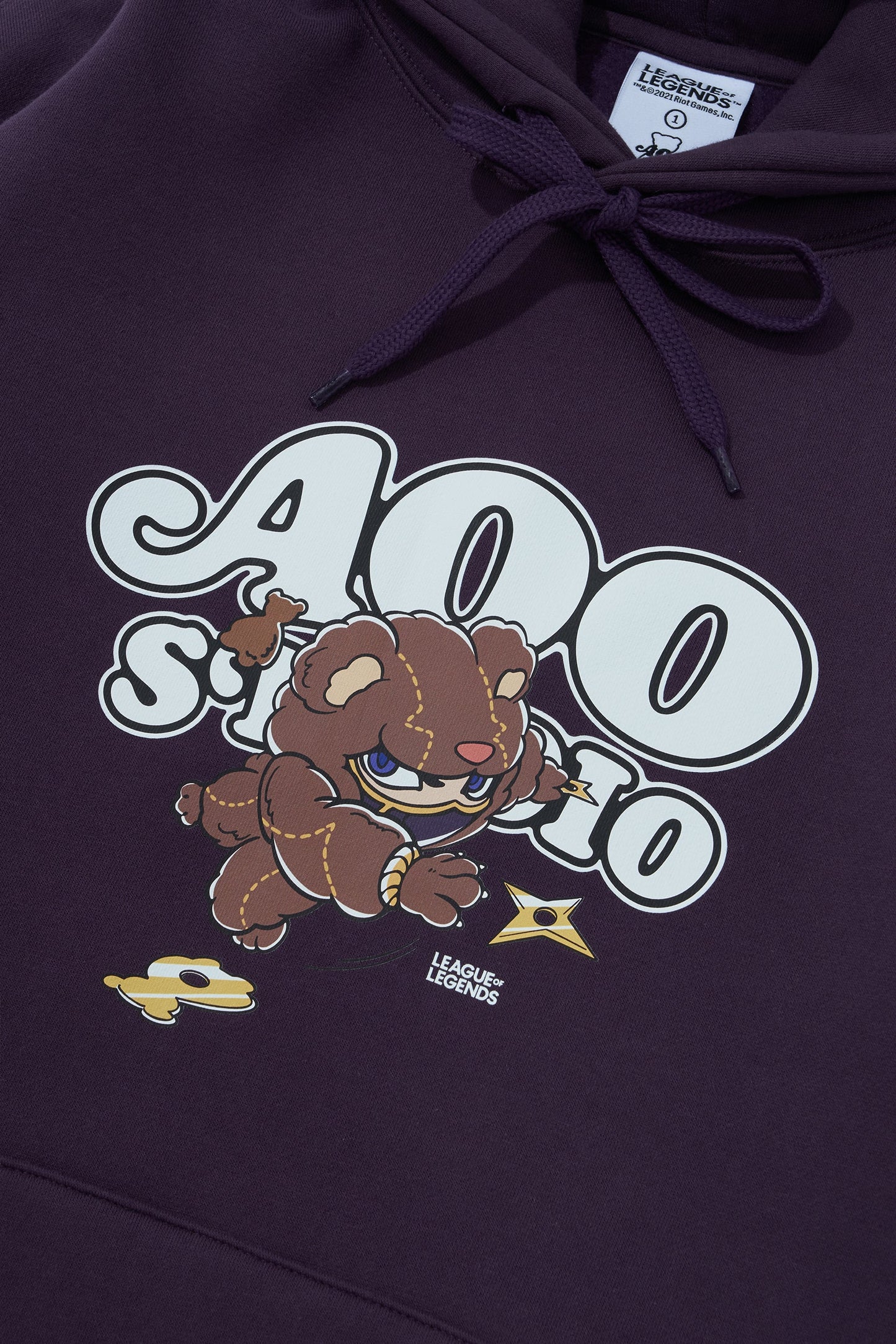 【AQO ×リーグ・オブ・レジェンド】ケネン フード付きパーカー パープル