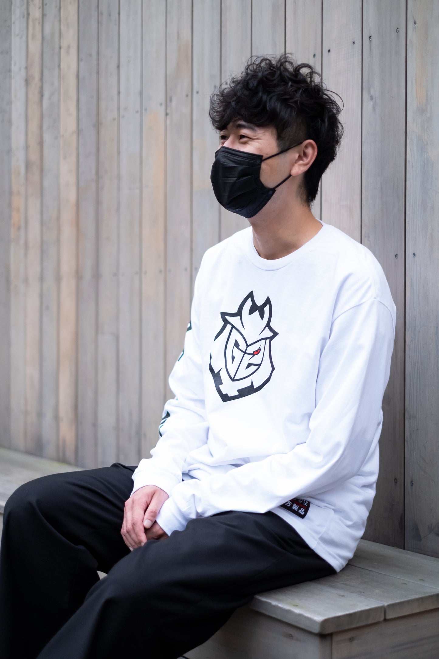 G2 Esports エッセンシャル ロングスリーブ Tシャツ(ホワイト)