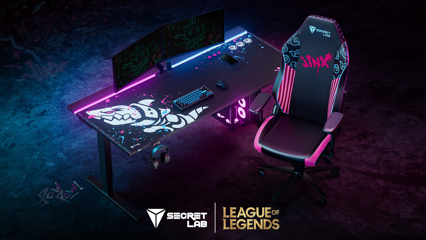 Secretlab Magnus Proセット (League of Legends ジンクス エディション)