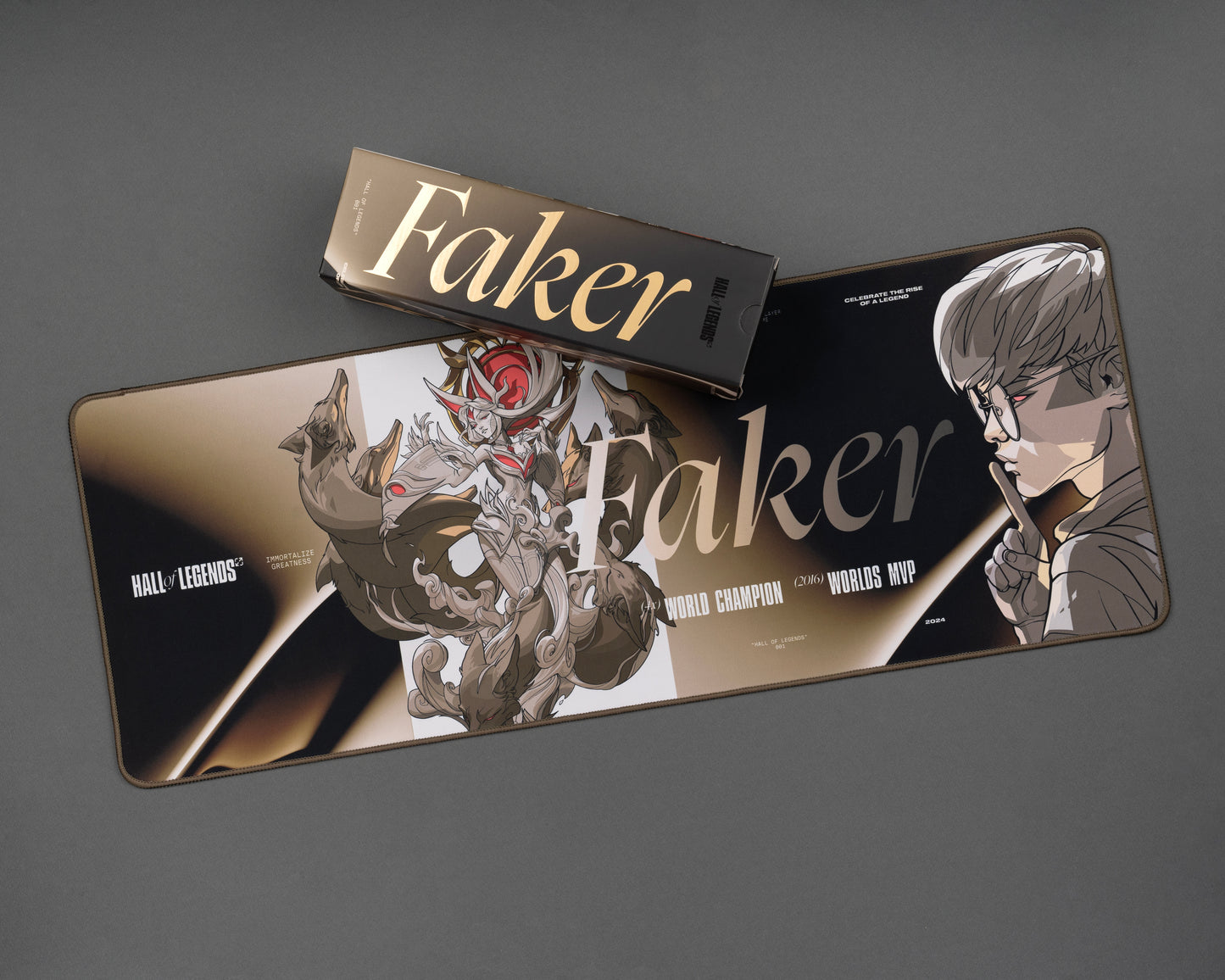 Hall of Legends 2024 Faker x Ahri XL デスクマット